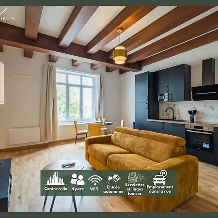 Apartmán Lefort - L'oasis Urbaine - Charme Ancien Et Douceur Bretonne Guingamp